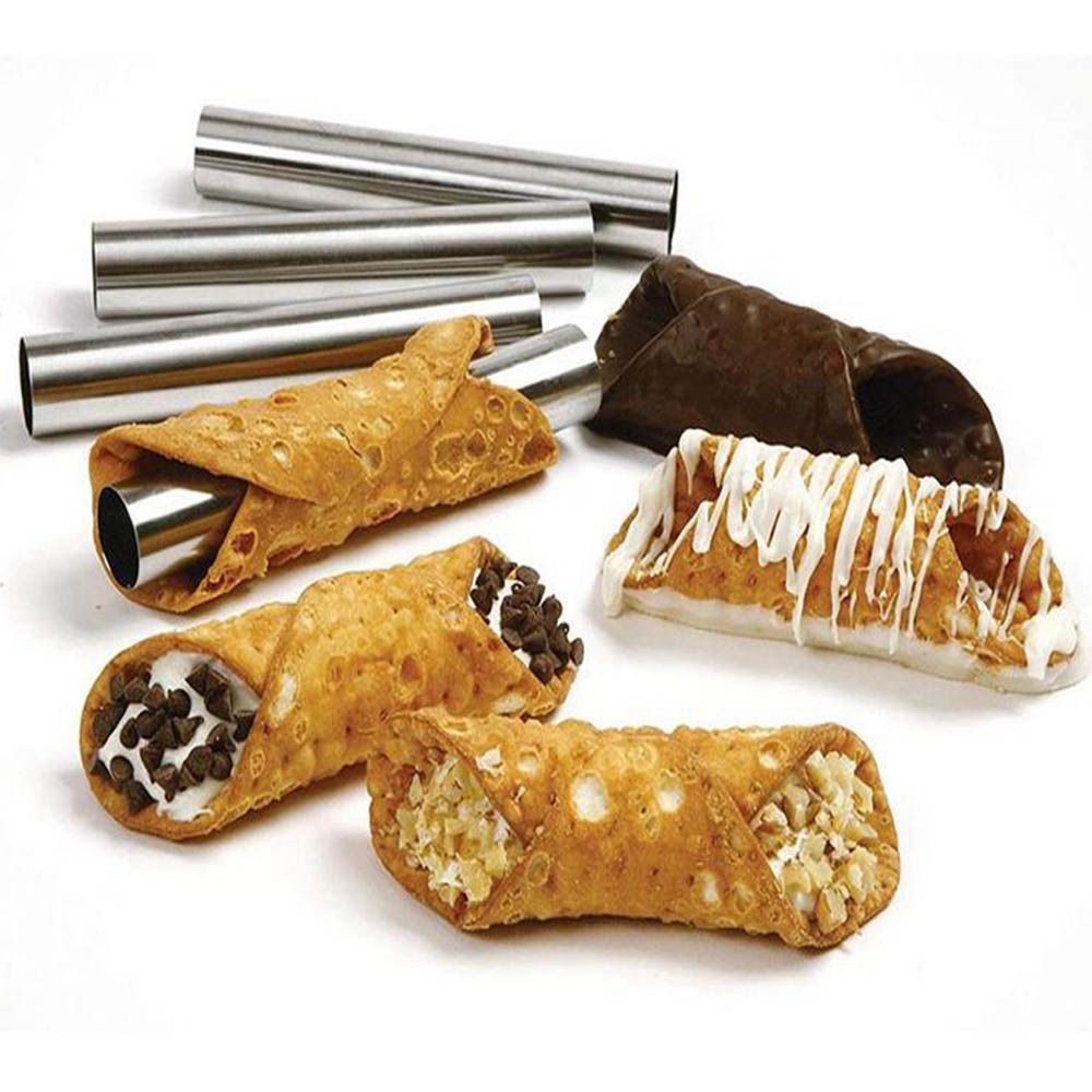 Formas de metal para cannoli,  - Danish Pancake Pan avaliação e preço